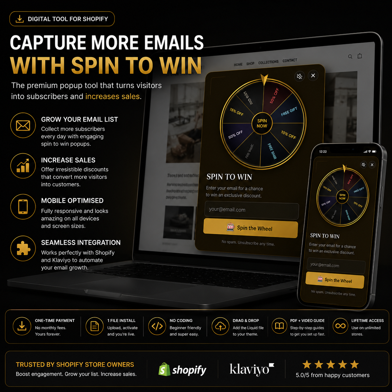 Spin to Win Wheel for Shopify