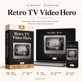 Retro TV Shopify Hero Section