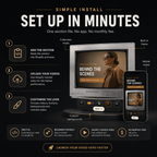 Retro TV Shopify Hero Section