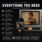 Retro TV Shopify Hero Section